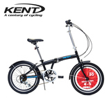 折叠车KENT20英寸禧玛诺变速自行车减震变速铝合金超轻男女款
