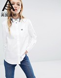 英国代购2016新款夏季ASOS之F牌女装纯棉长袖百搭衬衣衬衫7.20
