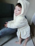 1-2-3岁婴幼儿男女儿童宝宝法兰绒睡袍秋冬浴袍加厚保暖小孩睡衣