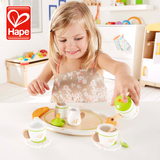 德国hape美食家茶具 女孩儿童过家家木制益智玩具 厨房玩具木质