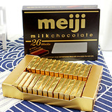 日本进口零食 Meiji明治 牛奶钢琴巧克力 26枚朱古力120G
