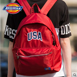 Dickies双肩包欧美时尚刺绣USA字母背包男女通用学生包休闲情侣包