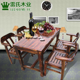 特价实木餐桌椅 组合小户型餐桌田园饭桌简易小桌子复古长方形桌