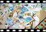 包邮政挂号 外国邮票 日本邮票信销剪片100枚不重复 纪特 卡通