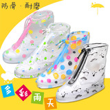 雨易思雨鞋套防滑加厚耐磨男女儿童雨鞋户外旅行学生时尚防雨鞋套