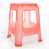 4件起包邮塑料凳子钢化塑料凳加厚餐桌凳客厅凳简约透明防滑凳子
