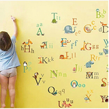 幼儿园墙贴纸 儿童房教室装饰布置贴画 卡通墙壁贴 英文字母 包邮