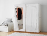 IKEA宜家布瑞姆衣柜简易钢架组合布衣收纳整理储存广东包邮免代购