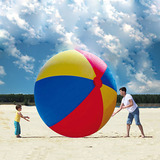 正品加厚沙滩球直径1.3米超大海滩球 戏水球玩具舞台装饰节庆道具