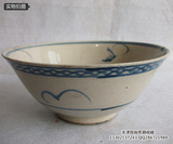 时代老物件-怀旧民俗收藏-老粗瓷碗 青花粗瓷碗 老海碗