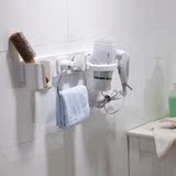 不锈钢壁挂 吹风机架子嘉宝免打孔毛巾架 吸壁式卫生间置物 浴室