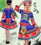 广西壮族服装土家族苗族彝族演出服侗族少数民族舞蹈服饰成人女装