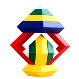 科博智力魔塔百变金塔金字塔菱形积木儿童益智玩具5-6-8-10-12岁