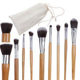 10支化妆套刷 化妆刷 纯天然环保竹子柄系列化妆套刷自然美妆工具