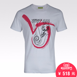 香港发货正品VERSACE范思哲男装 涂鸦风格印花夏季纯棉短袖T恤