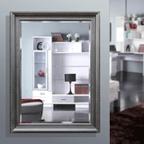 玉晶铝合金镜子高清壁挂欧式时尚镜框卫浴卫生间客厅卧室银镜促销