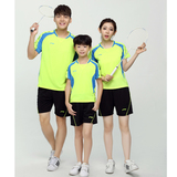 2016新款李宁儿童羽毛球服短袖男女款圆领T恤中小学生乒乓训练服