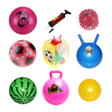 拍拍皮球充气球无毒婴儿童健身宝宝幼儿园加厚训练球类玩具球套餐