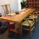 简约现代茶桌椅组合实木泡茶桌椅组合茶台实木仿古茶几休闲桌椅子