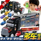 儿童大货柜车卡车运输车合金车模型集装箱合金玩具车收纳箱玩具