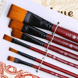 正品日本樱花820进口尼龙画笔水粉笔油画笔水彩笔排笔涂鸦画笔