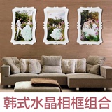 20寸韩式婚纱照相框组合挂墙创意定做结婚照片制作大小画框30 24