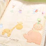 件纯棉订做 宝宝床品床围被子床单床笠布料九件套定制 婴儿床品套
