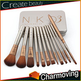 NK12支化妆刷 化妆套刷 铁盒便携款 初学者彩妆工具一套上手