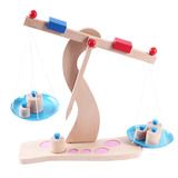 木制天平宝宝平衡游戏宝宝早教儿童玩具2-6周岁