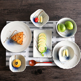 NDP 小组合日式餐具套装陶瓷器 家用碗盘碗碟 实用二人食整套餐具