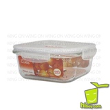 LOCK & LOCK正方型玻璃食物盒 LLG224 饭盒便当盒保鲜盒 香港代购
