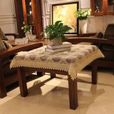 布盖布咖色红木家具专用桌布布艺长方形台布餐桌布电视柜床头柜台
