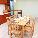 楠竹楠竹折叠桌可折叠方桌简易餐桌便携实木小户型桌子户外饭桌