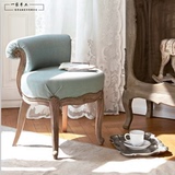 专业定做意大利欧式实木雕刻梳妆椅美式新古典矮凳床尾凳
