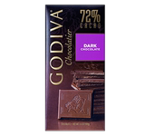 香港代购 GODIVA歌帝梵72%黑巧克力片情人节生日礼物