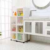 夹缝置物架浴室可移动夹缝柜抽屉式收纳柜窄柜夹缝柜子储物柜塑料