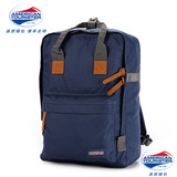 百变气质搭配款 美旅双肩包蓝色时尚手提包时尚旅行背包电脑背包