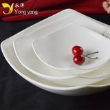 陶瓷盘子家用酒店餐具西餐盘纯白色汤碗创意大碗沙拉菜盘正德碗