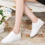 春季保暖白色帆布鞋女韩版潮低帮休闲学生板鞋小白鞋平底女布鞋子