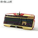 E－3LUE/宜博 漫威钢铁侠正品青轴背光机械键盘电脑混光游戏键盘