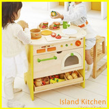 日本森林岛仿真厨房玩具 木制儿童过家家玩具 厨房餐具套装