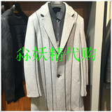 【专柜正品】GXG男装15新款 冬装时尚百搭款灰色休闲大衣54126263