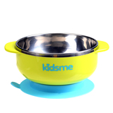 【天猫超市】KIDSME/亲亲我 婴儿不锈钢吸盘碗 宝宝练习辅食碗