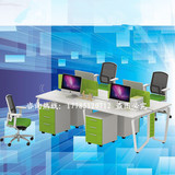 贵阳办公家具屏风组合员工位办公桌椅简约现代4人新款职员电脑桌
