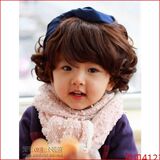 韩版儿童假发婴儿假发套宝宝摄影短卷发女童发饰发卡婴幼儿假发套