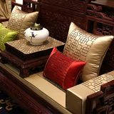 新古典中式刺绣红木沙发抱枕靠垫套圈椅腰靠枕床头软包靠背大含芯