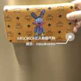 韩国代购，MCM专柜正品2015款兔子印花长款双拉链钱包，可斜挎附
