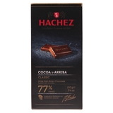 三片包邮Hachez哈骑仕黑骑士77%德国原装进口黑排块巧克力100克