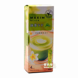 日本原装进口 AGF MAXIM 宇治抹茶拿铁三合一速溶咖啡 60g 4本入