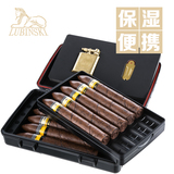 鲁宾斯基雪茄盒 便捷雪茄保湿盒 雪茄套 雪茄打火机套装配开孔钻